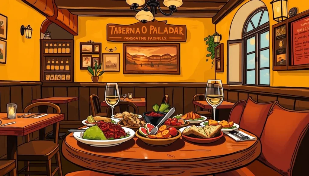 Image of Taberna O Paladar's tapas or a cozy dining area