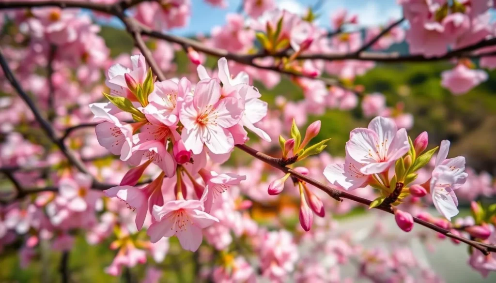 Image of Taipei's cherry blossoms in Yangmingshan National Park