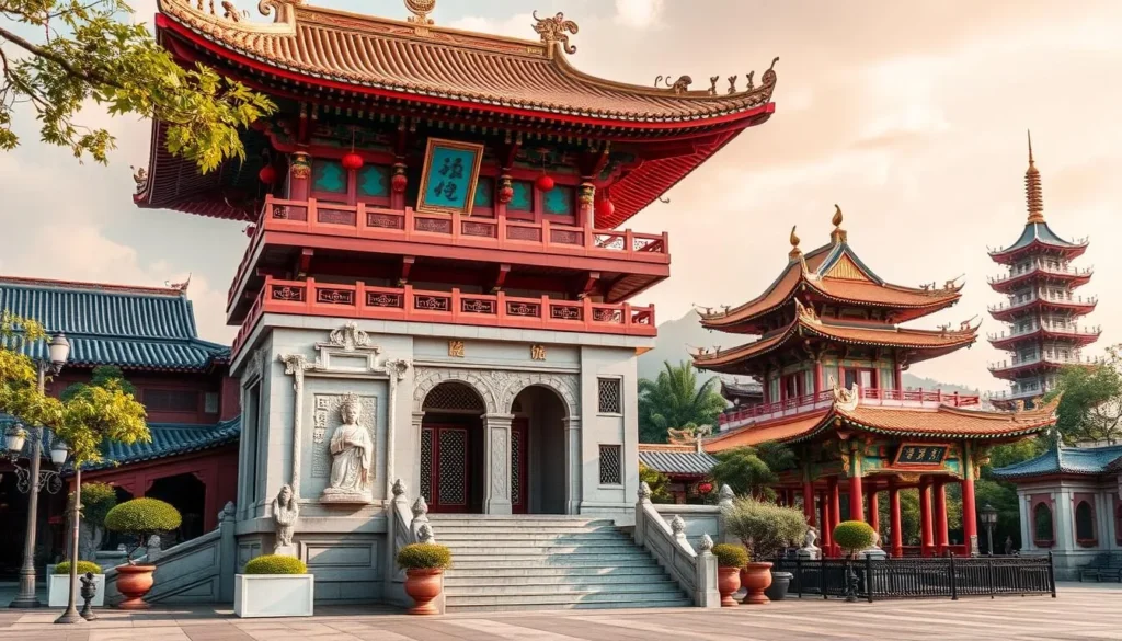 Image of Taipei's iconic temples and memorials