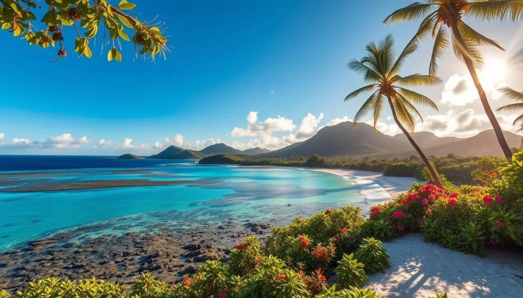 Image of Tetiaroa Island during the dry season