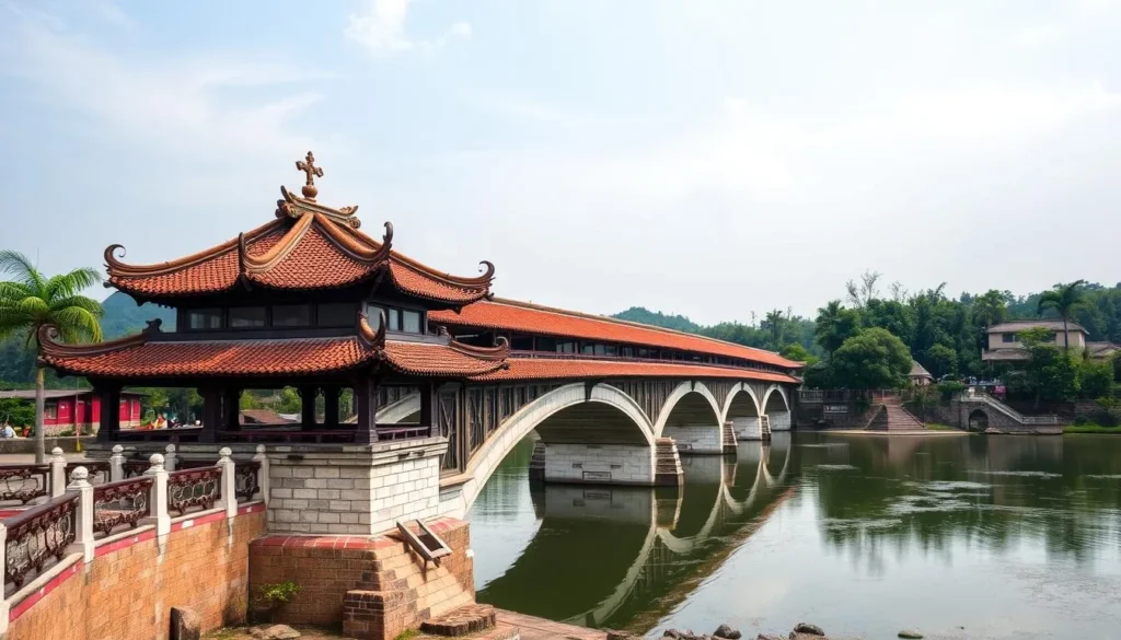 Image of Thanh Toan Tile-Roofed Bridge