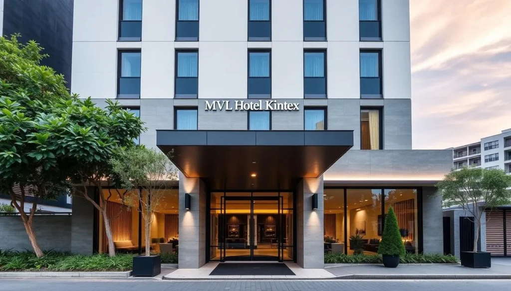 Image of The MVL Hotel Kintex exterior with a modern design and a welcoming entrance.