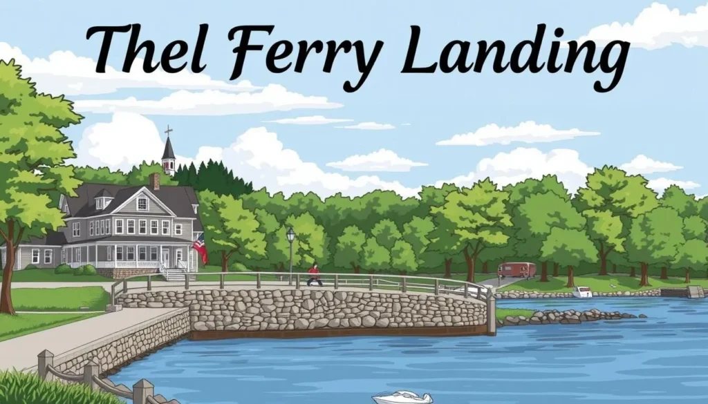 Image of The Old Ferry Landing with a scenic view of the Piscataqua River