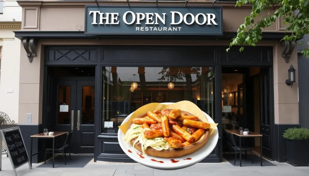 Image of The Open Door Restaurant's exterior or a popular dish