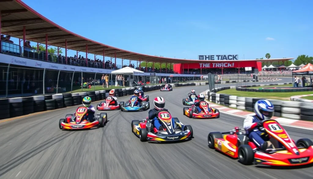 Image of The Track Destin with go-karts racing on the track
