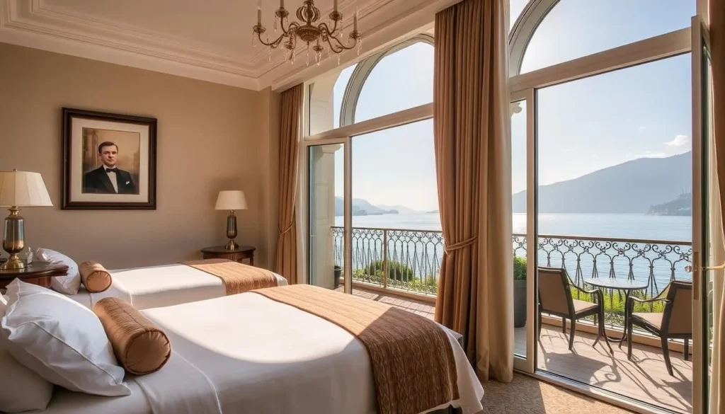 Image of The View Lugano's lakefront rooms with balconies