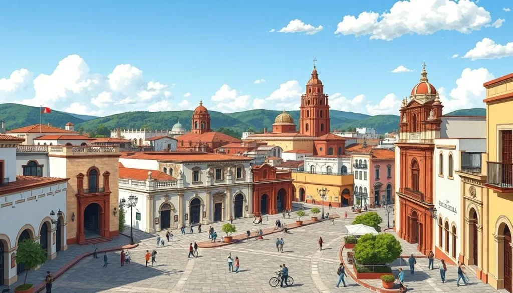 Image of Tlaxcala City's historic center
