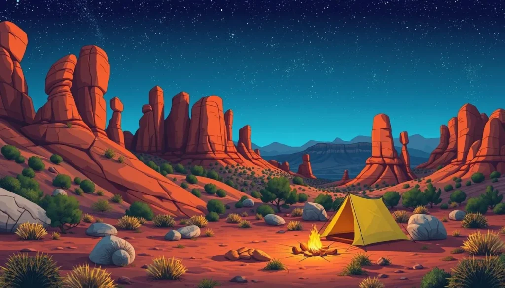 Image of Toadstool Geologic Park camping