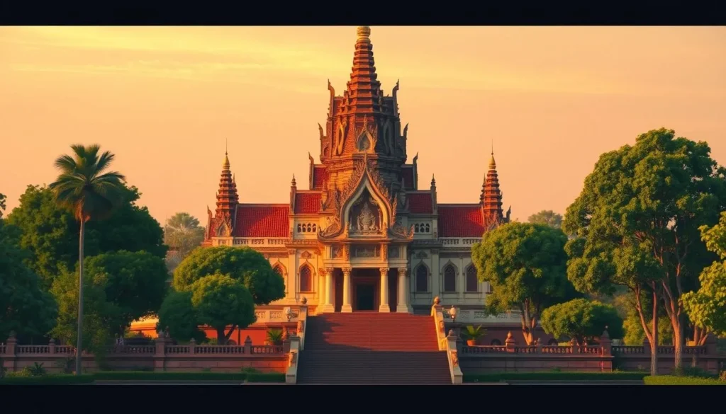 Image of Wat Phnom, a historic temple in Phnom Penh