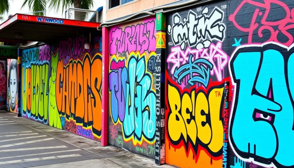 Image of Wynwood Walls with vibrant street art