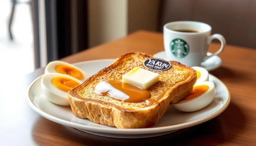 Image of Ya Kun Kaya Toast's signature breakfast