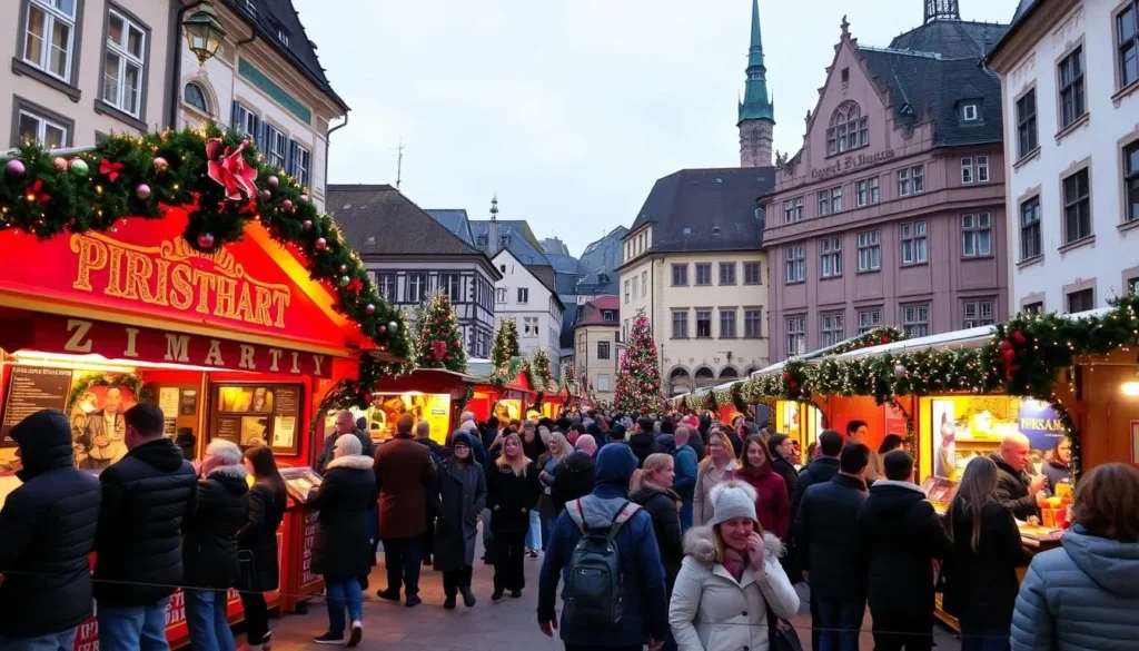 Image of Zurich's Christmas market at Altstadt