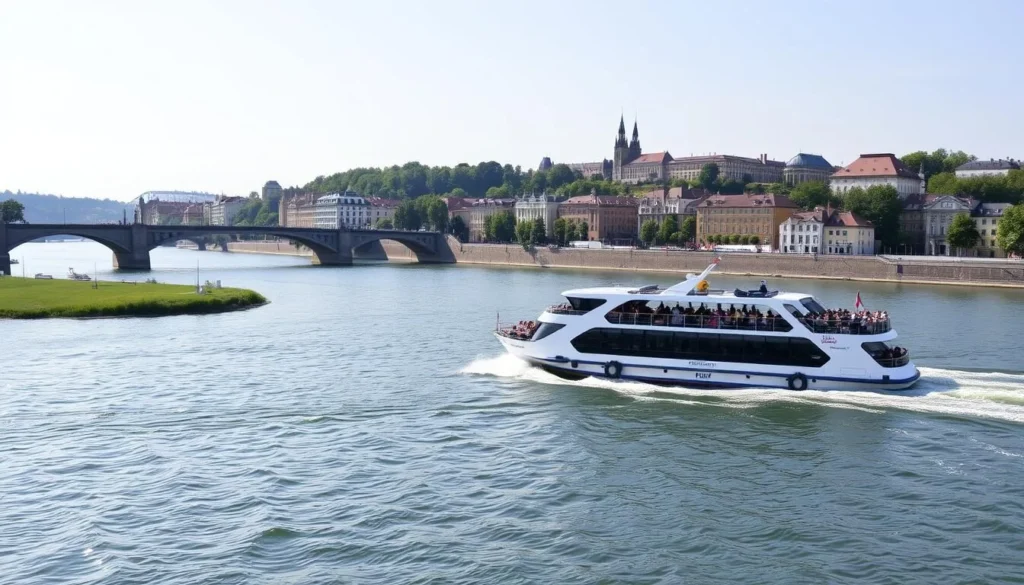 Image of a Fähri crossing the Rhine