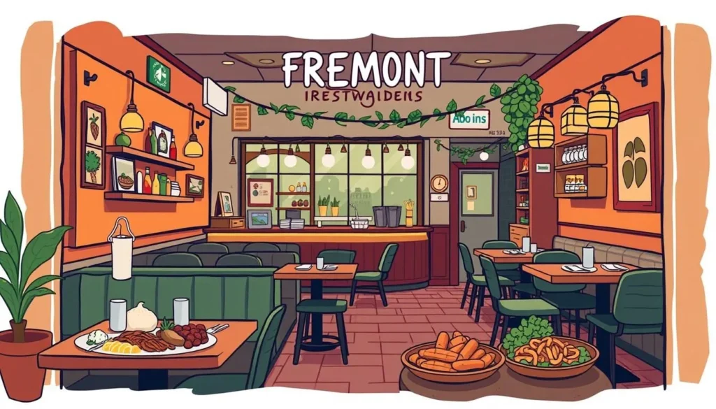 Image of a Fremont restaurant with a cozy atmosphere and delicious food