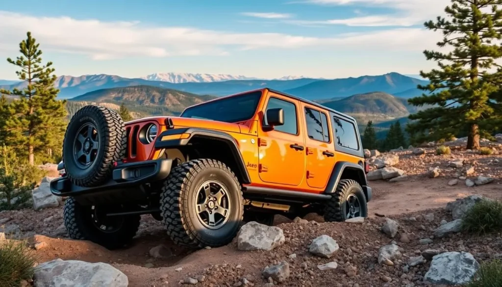 Image of a Jeep navigating a rugged terrain in Big Bear