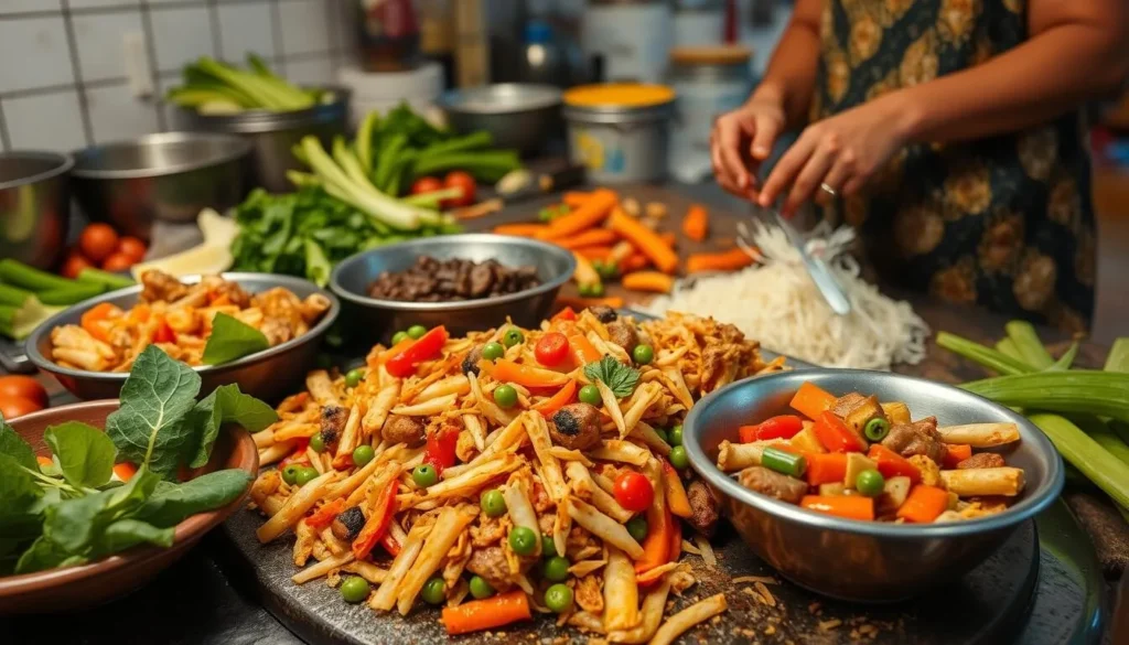 Image of a Niuean culinary dish being prepared