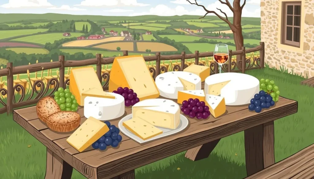 Image of a Normandy cheese tasting