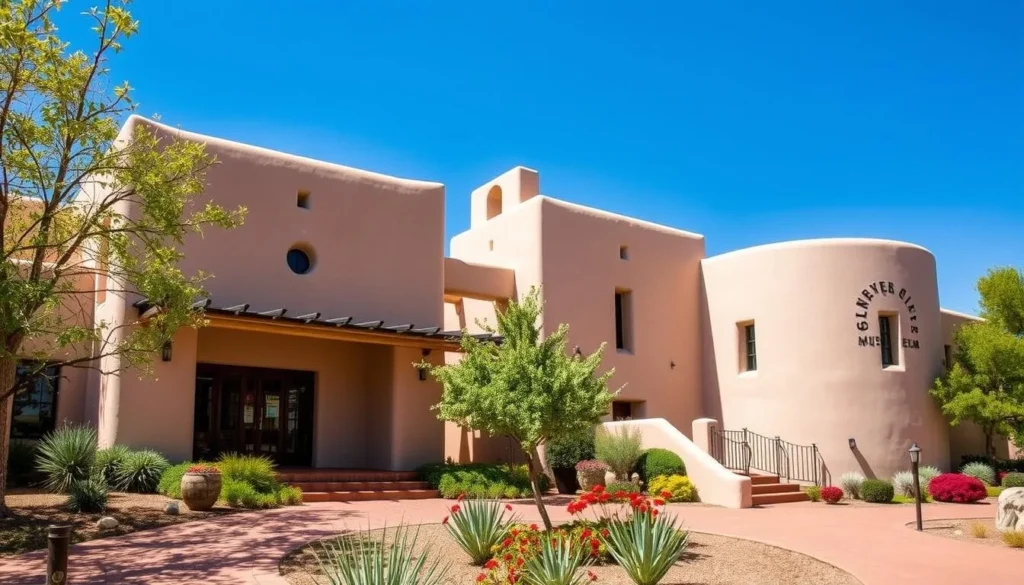Image of a Santa Fe museum exterior