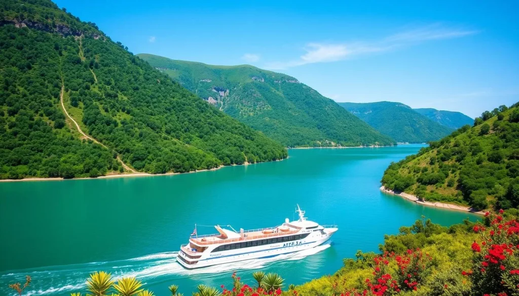 Image of a Three-Lakes Cruise boat