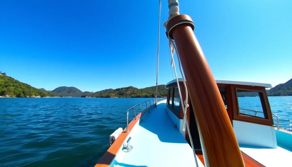 Image of a boat on Lake Casitas