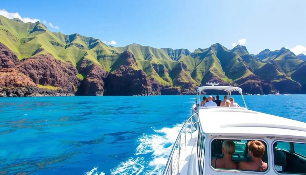 Image of a boat tour in Kealakekua Bay