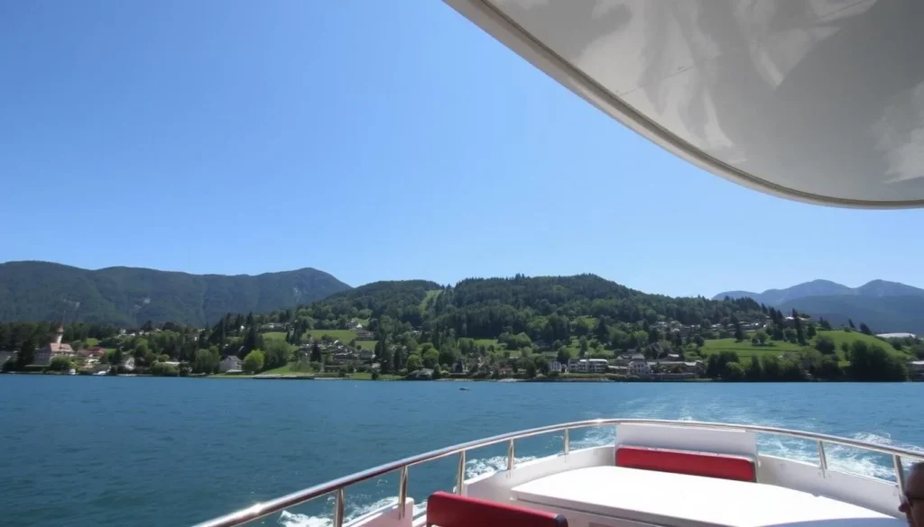 Image of a boat tour on Lake Constance with scenic views