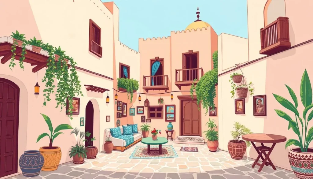 Image of a budget-friendly guesthouse in the medina