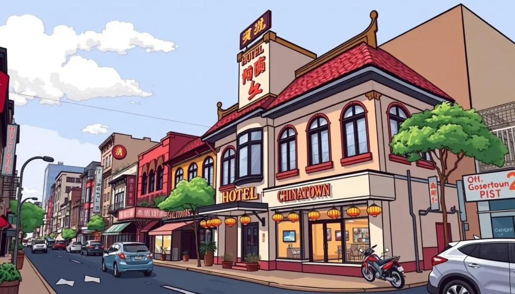 Image of a budget hotel in Chinatown