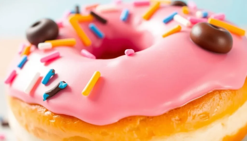 Image of a colorful doughnut from Doughnut Dolly's