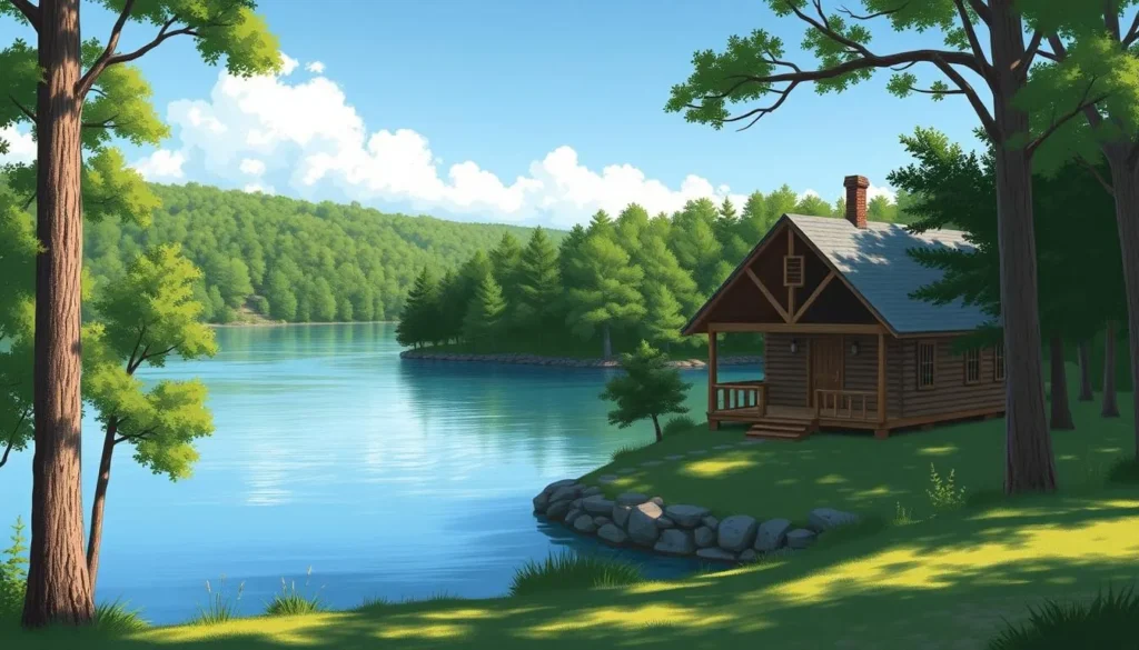 Image of a cozy cabin at Calico Heights, Eufaula Lake