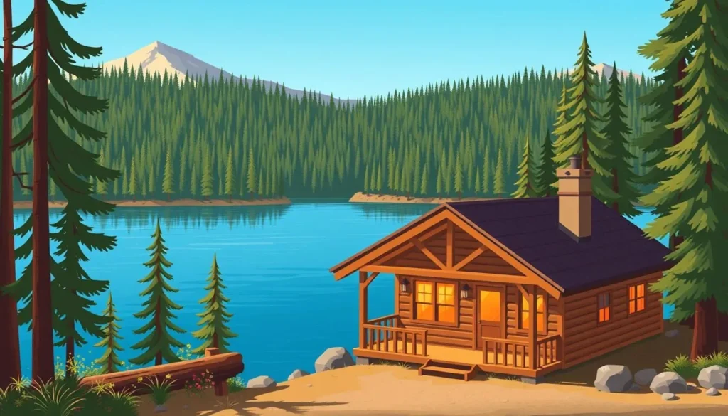 Image of a cozy cabin near Donner Lake