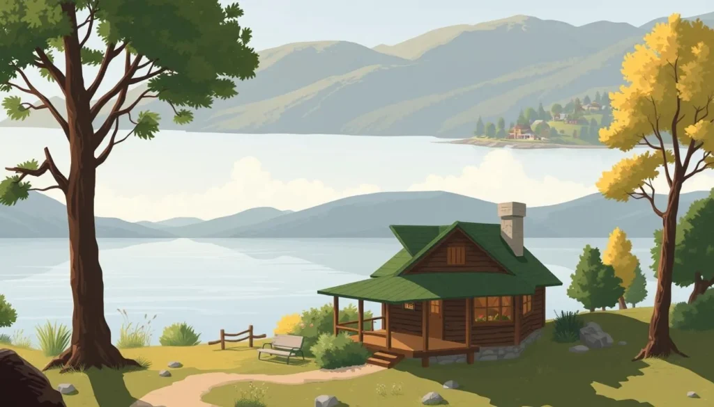 Image of a cozy cabin near Lake Casitas