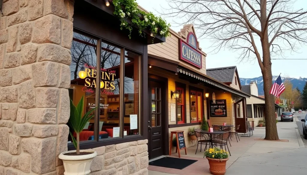 Image of a cozy café in Mount Shasta City