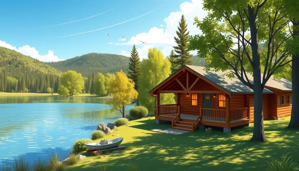 Image of a cozy lodge near Cold Springs Reservoir