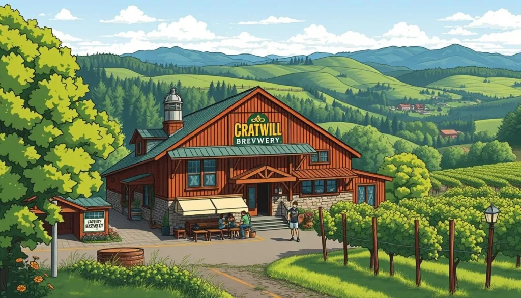 Image of a craft brewery in McMinnville, Willamette Valley