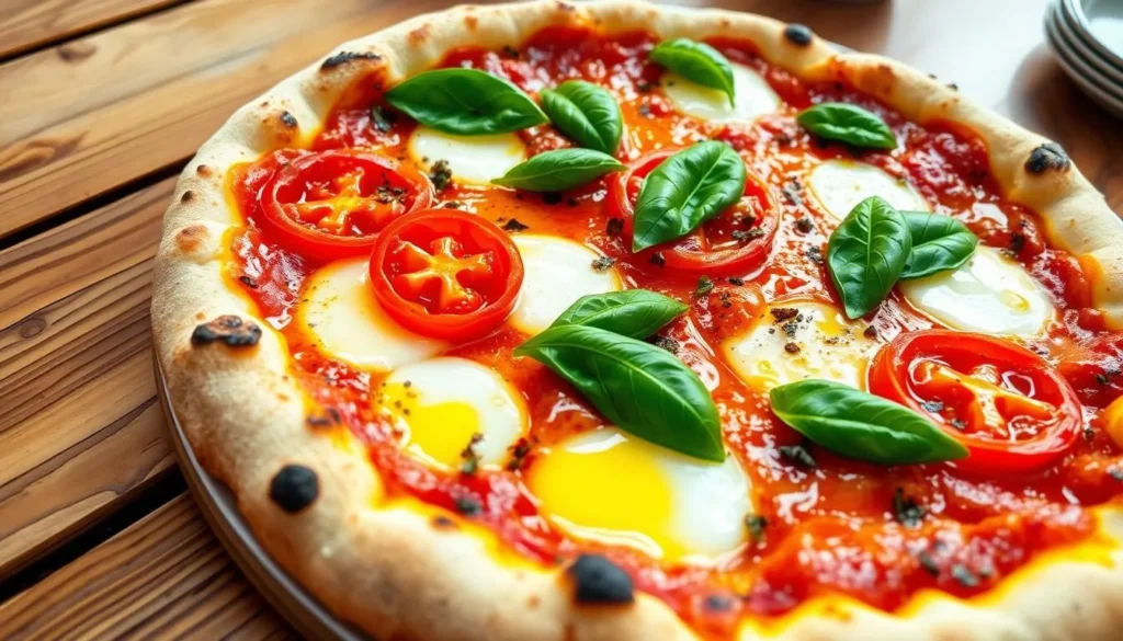 Image of a delicious Neapolitan pizza from Il Lazzarone