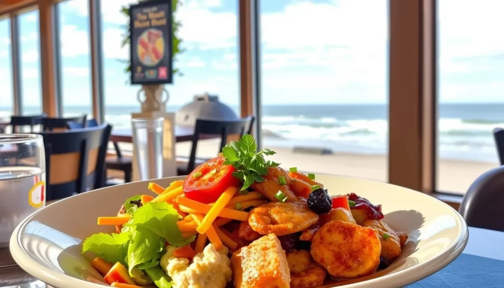 Image of a delicious meal at a Cannon Beach restaurant
