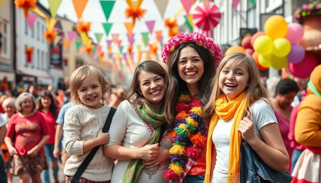 Image of a family enjoying a festival in Ulster, Ireland