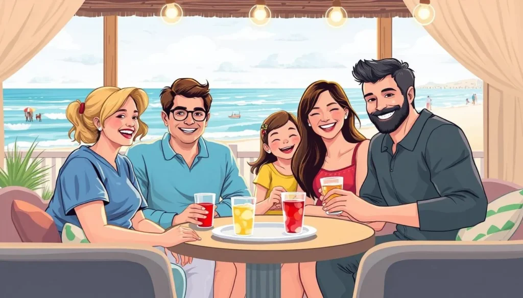 Image of a family enjoying a vacation rental near Hampton Beach