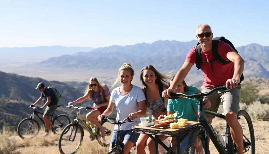 Image of a family enjoying outdoor activities in Tehachapi Mountains