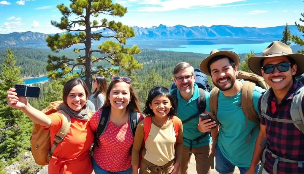 Image of a family hiking in North Tahoe Regional Park
