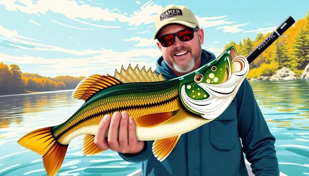 Image of a fishing guide with a catch at Lake of the Ozarks