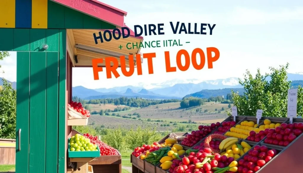 Image of a fruit stand along the Hood River Valley Fruit Loop