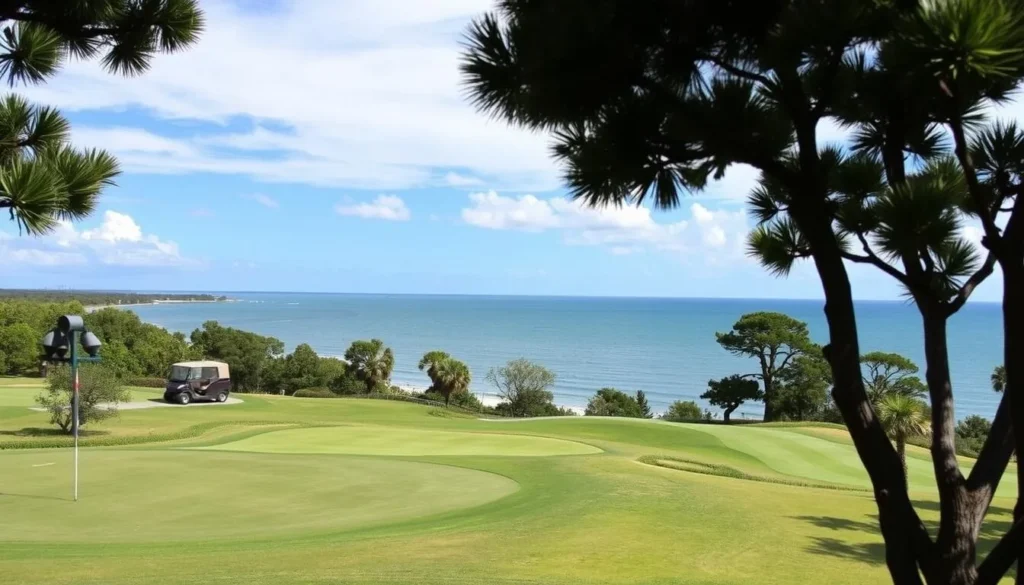 Image of a golf course in Biloxi with beautiful Gulf views