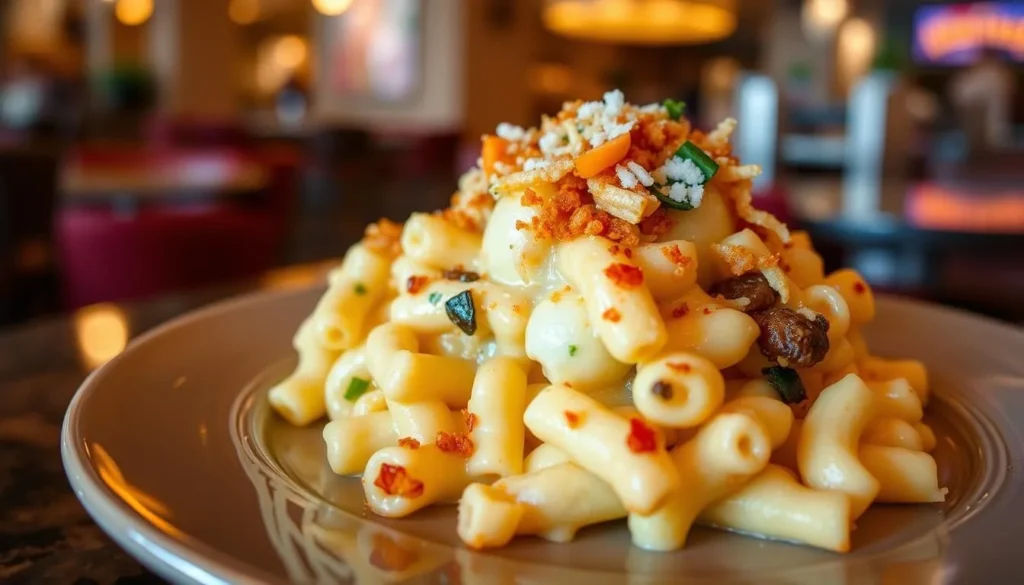 Image of a gourmet mac and cheese dish at Destin Commons