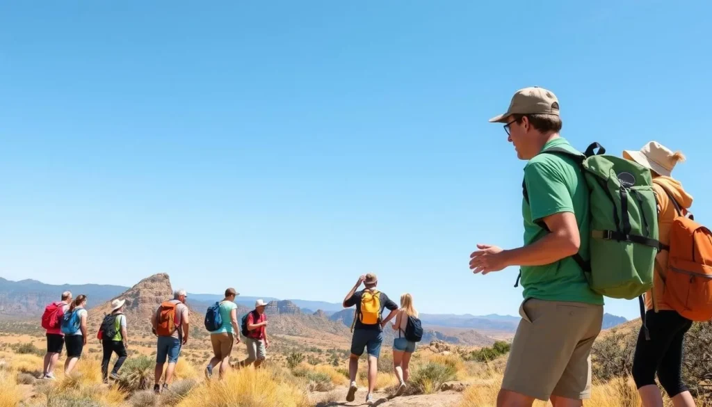 Image of a guided hike in Sutter Buttes
