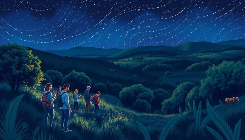 Image of a guided night tour in Thurauen Nature Park