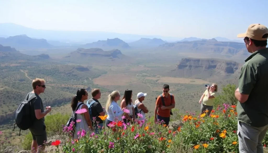 Image of a guided tour group at Mujib Nature Reserve