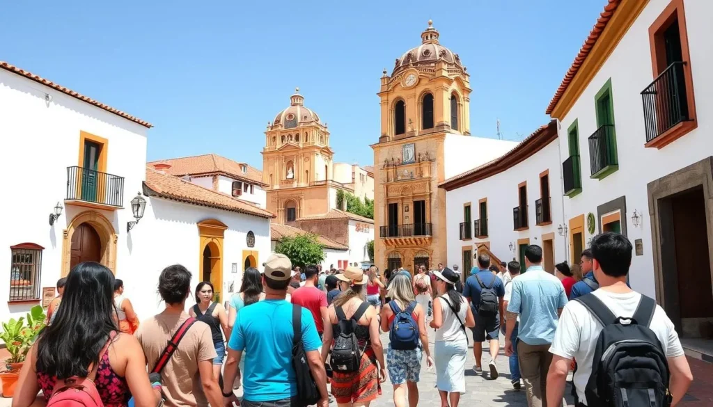 Image of a guided tour group in Taxco