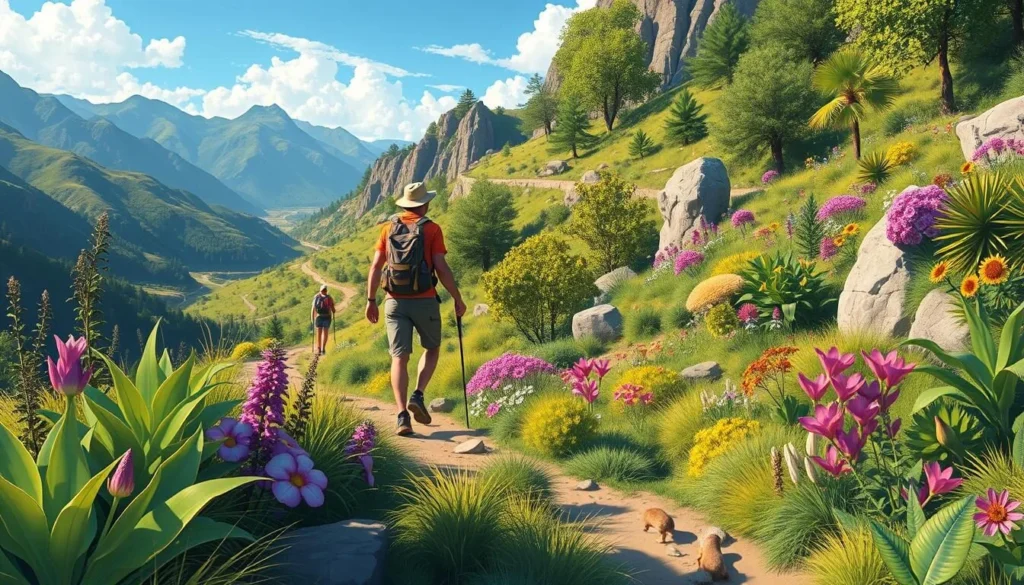 Image of a hiker on the trails of Lagoon Valley